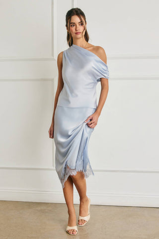 Amélie Satin Drape Top
