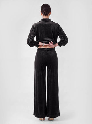 Velvet High Rise Wide Leg Pants