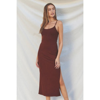 Ribbed Knit Bodycon Maxi Dress