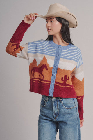 Sedona Cropped Button Cardigan