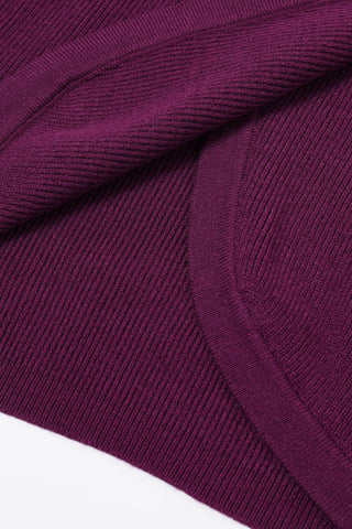 Knit Overlay Long Sleeve Top