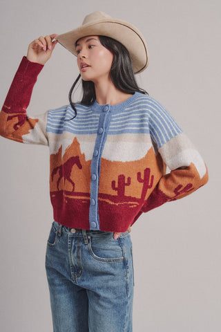 Sedona Cropped Button Cardigan