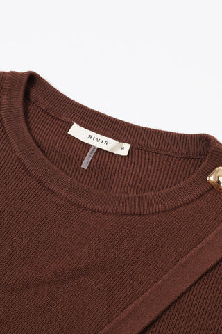 Knit Overlay Long Sleeve Top