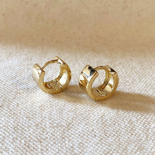 Glory Days Chunky Flat Clicker Hoop Earrings