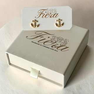 Marina Anchor Stud Earrings – Into The Palms women's boutique
