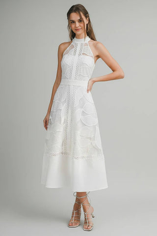 Riviera Lace Midi Dress