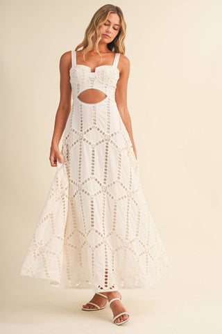 My Way Cutwork Dress
