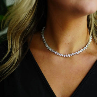 Pamela Tennis Necklace - Gold or Silver