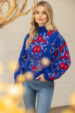 Winter Bloom Sweater