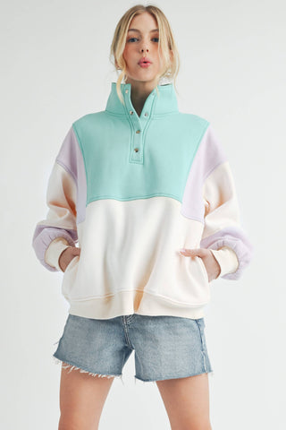 Glo Colorblock Pullover