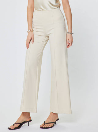 Fifth Avenue Ponte High Rise Pintuck Wide Leg Pants
