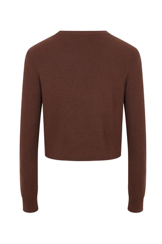 Knit Overlay Long Sleeve Top