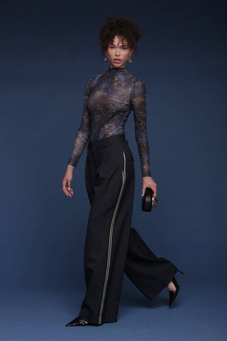 Side Stripe Wide Leg Trouser