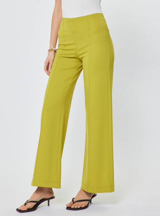 Fifth Avenue Ponte High Rise Pintuck Wide Leg Pants