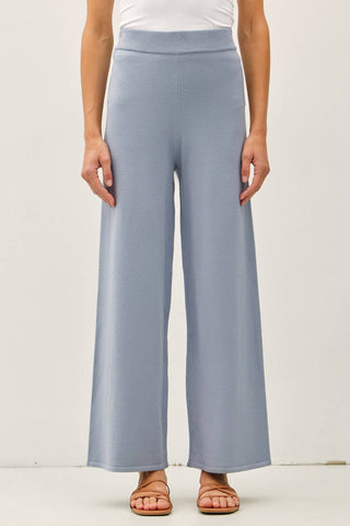 Mercer Wide Leg Ribbed Knit Lounge Pants