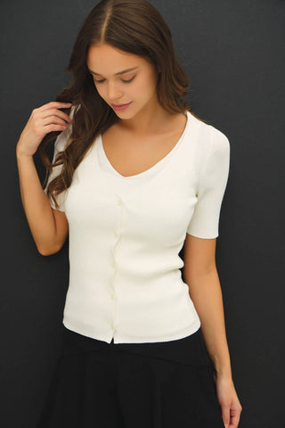 Madison Tank and Cardigan Short Sleeve Sweater Set