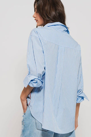 Riviera Striped Twill Buttondown Shirt