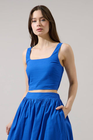 Epsie Smocked Crop Top
