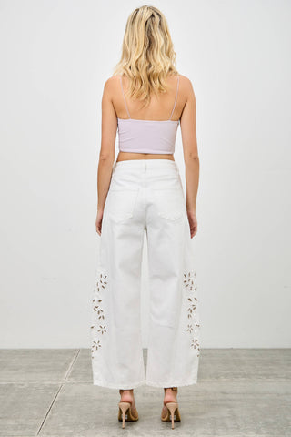 Midnight Garden Cutwork Jeans