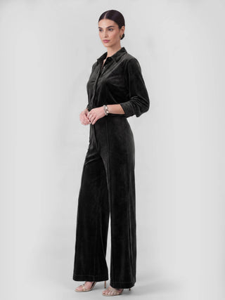 Velvet High Rise Wide Leg Pants