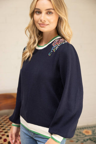 Tigre Lumière Embroidered Sweater