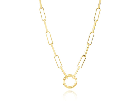 Up Front Paperclip Chain Necklace