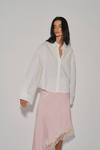 Rue Cropped Button Down Shirt