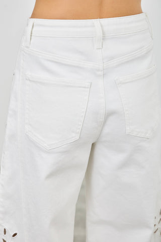 Midnight Garden Cutwork Jeans