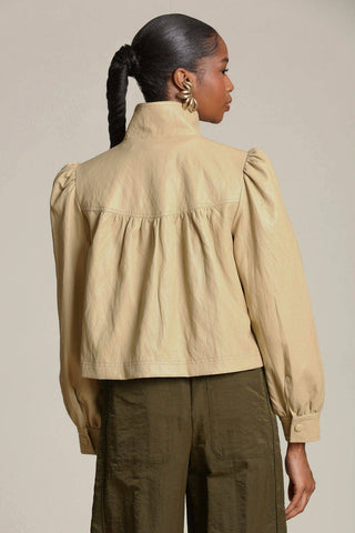 Faux-Ever Leather™ Puff Sleeve Jacket