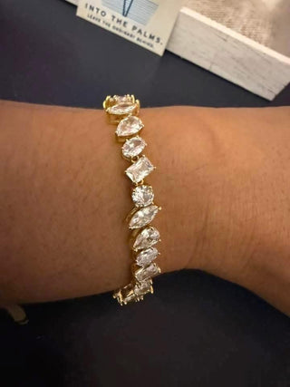 Pamela Tennis Bracelet: Gold / 6mm