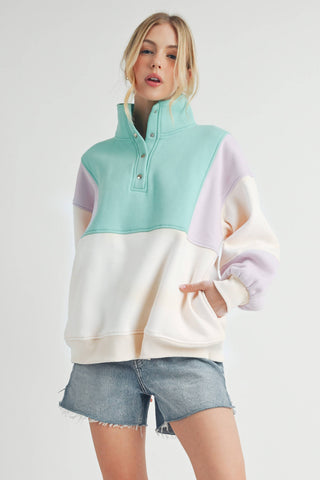 Glo Colorblock Pullover