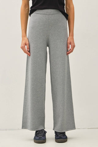 Mercer Wide Leg Ribbed Knit Lounge Pants