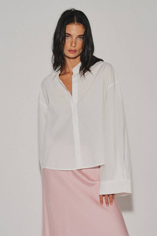 Rue Cropped Button Down Shirt