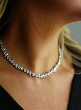 Pamela Tennis Necklace - Gold or Silver