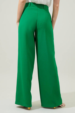 Chelsea Belted Wide Leg Trousers