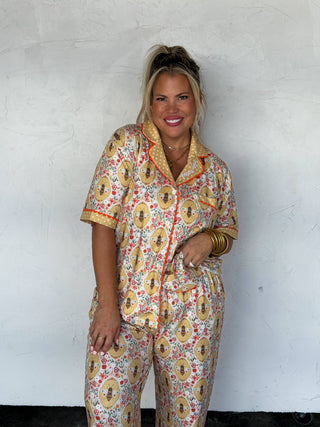 In The Country Pajamas - Short Sleeve Top and Pants Set