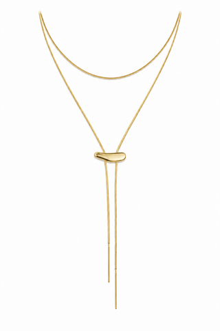 Two Tone Bolo Necklace