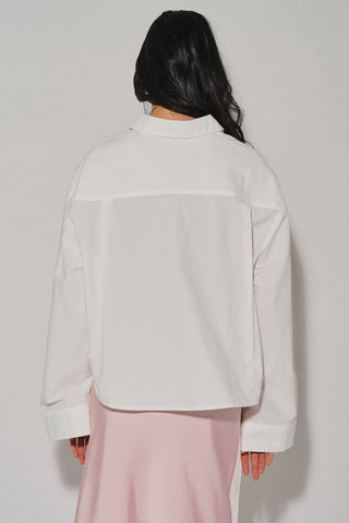 Rue Cropped Button Down Shirt