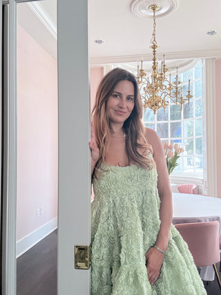 Dream Clover Organza Mini Dress