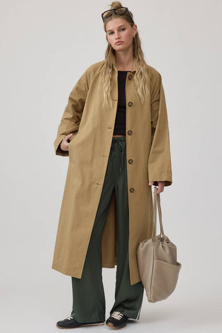 Classic Belted Long Trench Coat