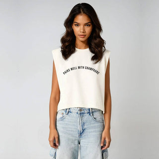 Pairs Well with Champagne® Garment Dyed Muscle Tee