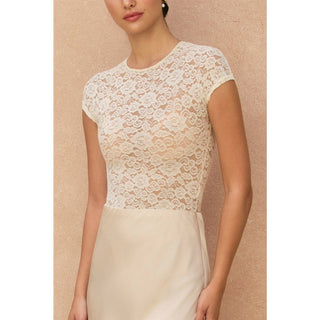 Eloise Lace Cap Sleeve Bodysuit