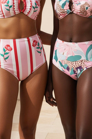 Jungle Rose Reversible Bikini Bottom