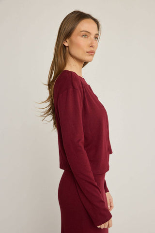 Elise Cardigan - Wine