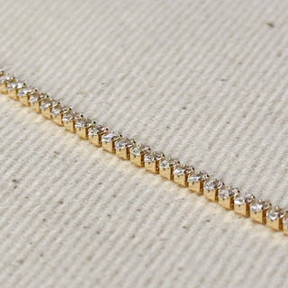 Shine Bright Marquise Tennis Necklace - 4mm, 18k gold filled