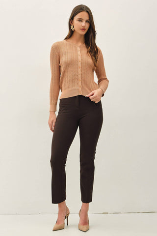 Willow Pointelle Cardigan Sweater