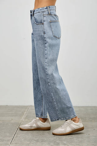 Low Curve High Rise Barrel Jeans