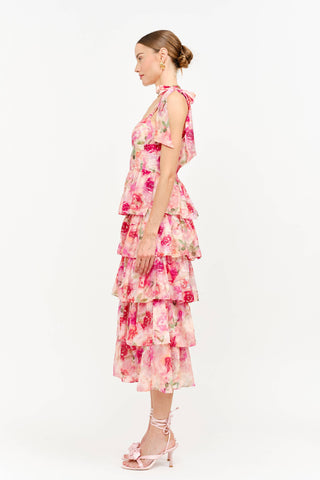 Jacquelyn Pink Floral Dress
