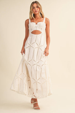 My Way Cutwork Dress