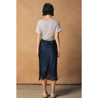 Chateau Satin Lace Skirt